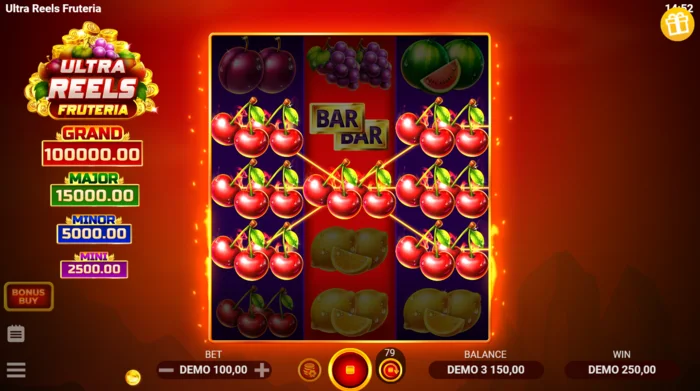 Ultra Reels Fruteria - winnende kersencombinatie