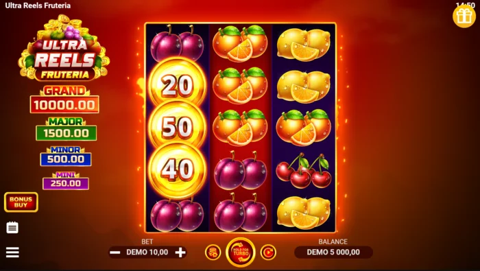 Ultra Reels Fruteria - hoofdscherm 3x5